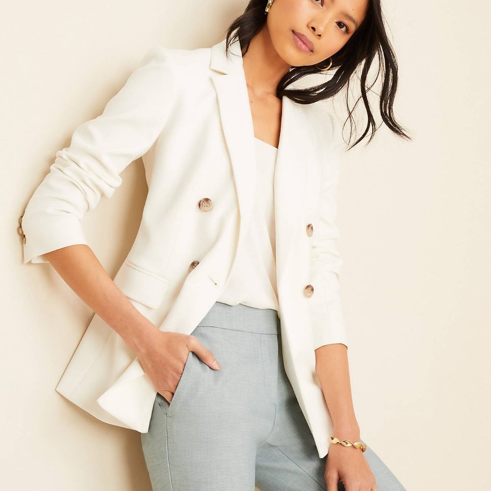 Ann taylor white blazer, NWT